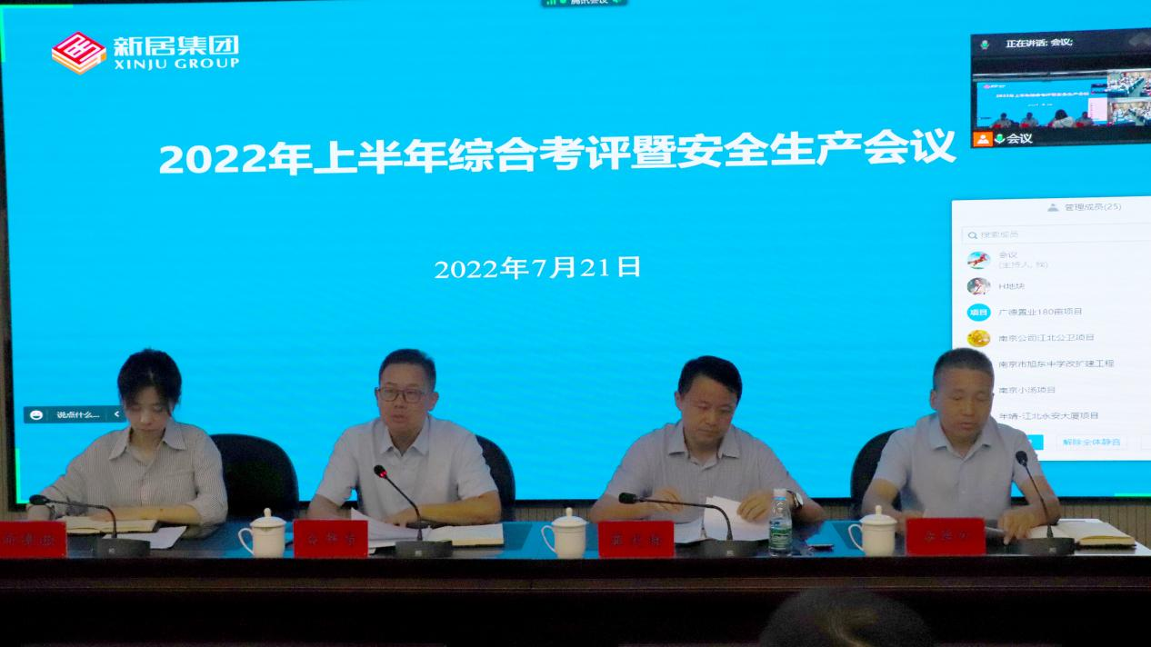 1396me皇家世界集团召开2022上半年建设项目综合考评暨清静生产事情聚会